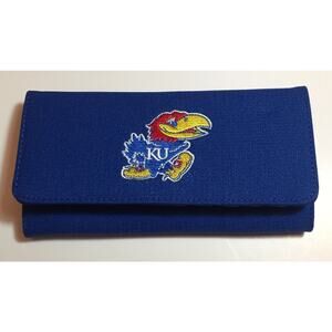 Kansas Jayhawks Blue with Team Logo Debbie Fabric Wallet, NCAA